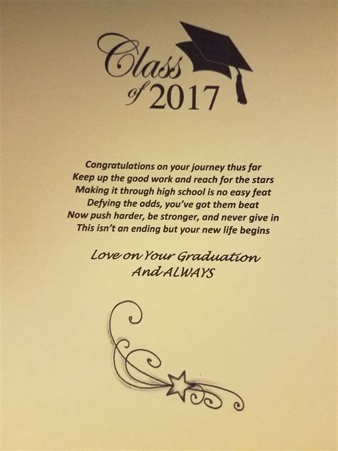 Graduation Congratulations Card With The Words Class Of 2017 Written In