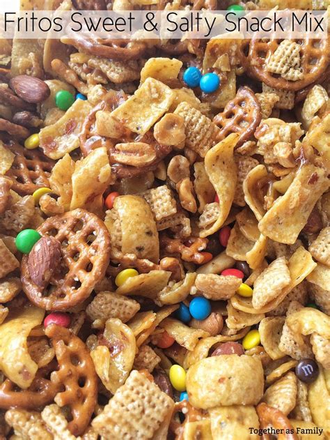 Fritos Sweet N Salty Snack Mix Recipe Salty Snacks Mix Snack Mix