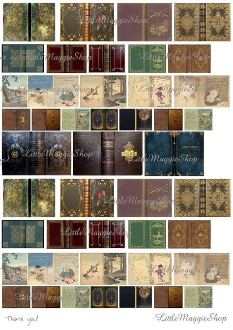 Printable Old Book Covers
