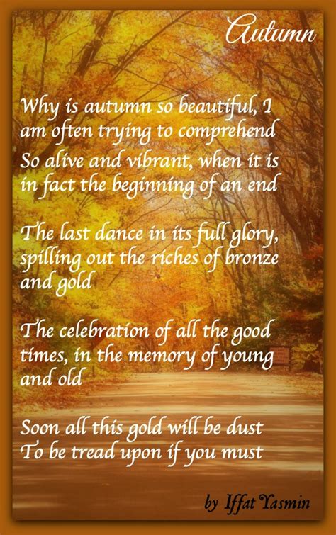 Autumn Iffat Yasmin Poetry For All Seasons And Emotions
