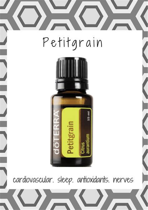 cardivascular, sleep, antioxidants, nerves. Petitgrain essential oil is