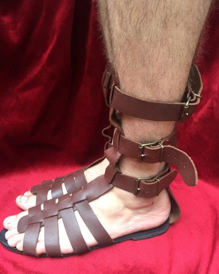 Masquerade Mens Roman Gladiator Sandals For Hire Gladiator Footwear