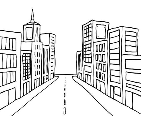 Royalty Free Black And White City Clip Art Vector Images