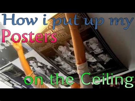 Top & bottom plastic gripper rails snaps onto poster. How I put up my posters on the ceiling - 3 new posters ...