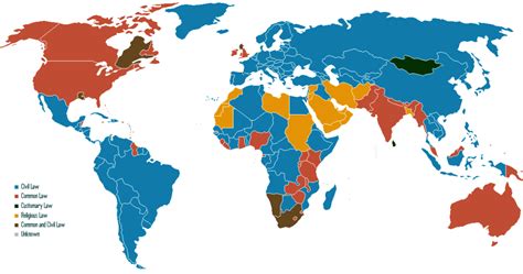 mapping the world s legal systems