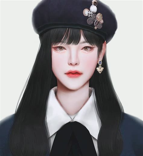 15 Korean Hairstyle Sims 4 Cc 937