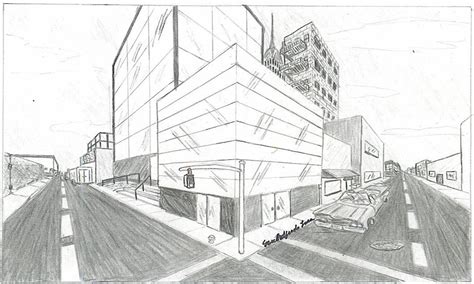 Two point cityscape by alpha-dragon on DeviantArt