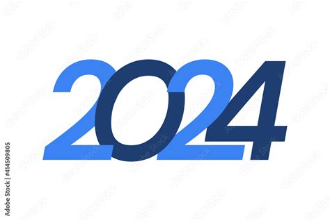 Vetor De 2024 Happy New Year Logo Design New Year 2024 Modern Design