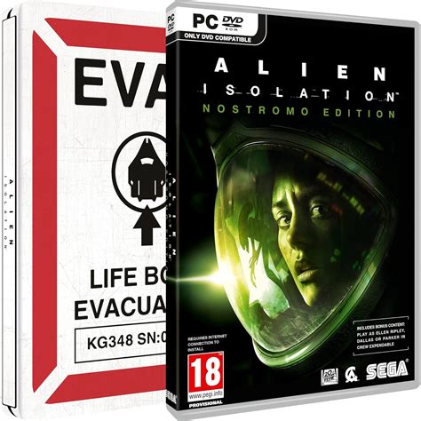 Alien Isolation Nostromo Steelbook Uk Exclusive Pc Dvd
