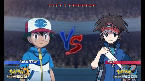 Pokemon Battle Usum Ash Vs Nate Pokémon Unova League Youtube