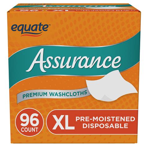 Assurance Premium Disposable Washcloths Xl 96 Count