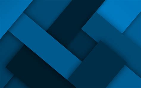 Download wallpapers blue lines, 4k, material design ...
