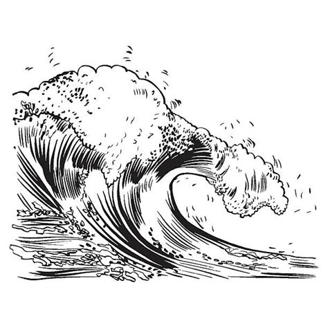 Clip Art Of A Tidal Wave Illustrations Royalty Free Vector Graphics