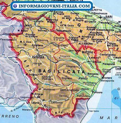 Mappa dei comuni e cap dell'emilia romagna in formato pdf. Basilicata Cartina Dettagliata | onzemolen