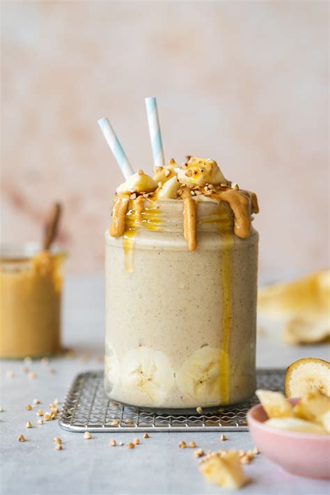 Recette Smoothie au Beurre de Cacahuète et à la Banane et au Maca