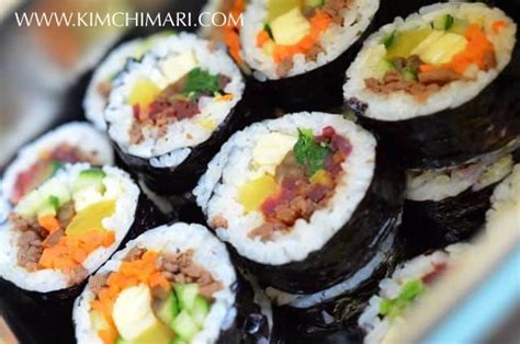Serving all of north america Kimbap or Gimbap - Seaweed Rice Roll | Recipe | Gimbap ...