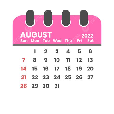 Calendario Mensual 2022 Agosto Png Dibujos Calendario 2022 Calendario