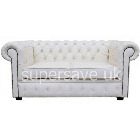 They come with and without arms, and the ones with arms can have high or low arms, depending on the design. Chesterfield Shelly White Genuine Leather Two Seater Sofa Bed