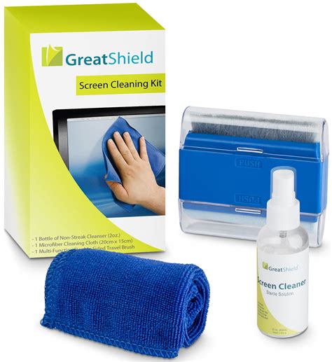 Greatshield Lcd Touch Screen Cleaning Kit With Microfiber Cloth Brush