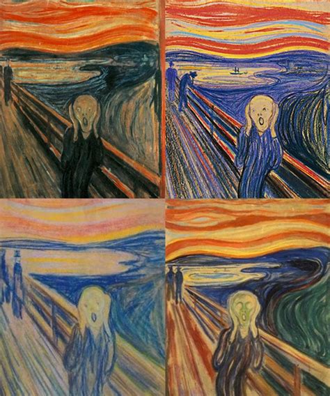 The Versions Of The Scream By Edvard Munch 3 Minutos De Arte