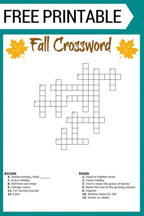 Printable Crosswords For 6th Grade Printable Crossword Puzzles Free