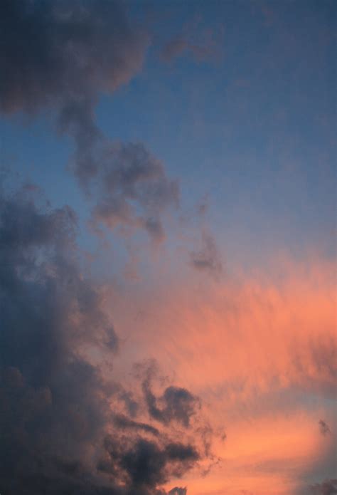 Pink Patches In The Sky At Sundown Free Stock Photo Public Domain