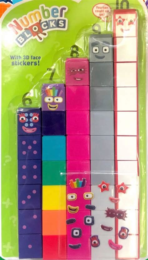 Numberblocks 6 10 Cake Toppers Etsy