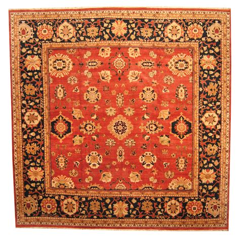 Afghan Hand Knotted Vegetable Dye Oushak Wool Rug 143 X 146 Herat