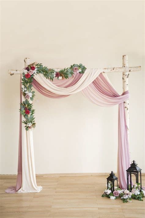 Wedding Arch Drapping Fabric 30 In 2020 Simple Wedding Arch Wedding