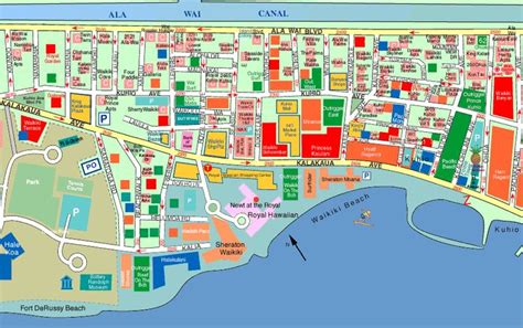 Waikiki Maps Waikiki Map Waikiki Beach Map Waikiki