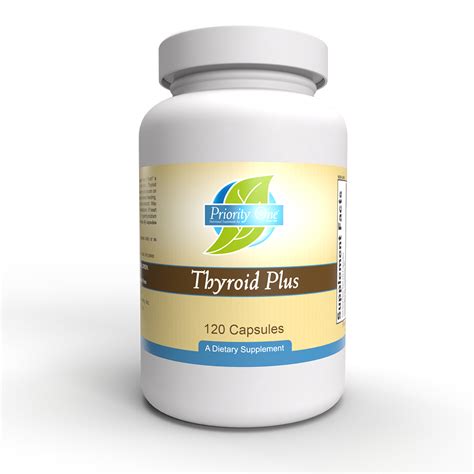 Priority One Thyroid Plus Supplement Vitamins For Thyroid