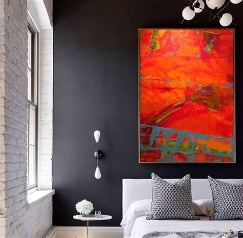 100 Awesome Colorful Modern Bedroom You Can Try Abstract Art