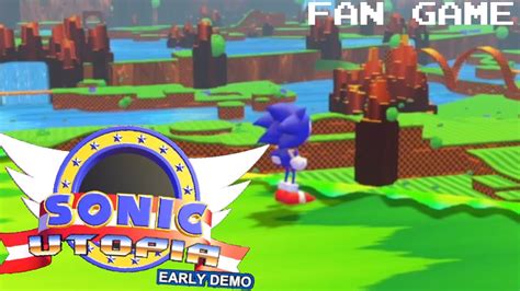 Sonic Utopia Early Demo Sonic Fan Games Youtube
