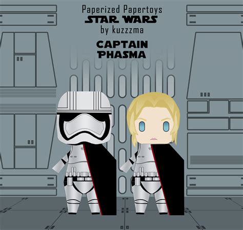 Papercraft Captain Phasma Papertoy Kuzzzma Star Wars All Media