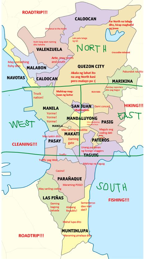 Metro Manila Philippines Map