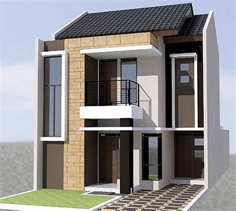 Desain gambar denah rumah yang pas efisien juga. 16 Contoh Rumah Minimalis Type 36 2 Lantai Modern Beserta ...