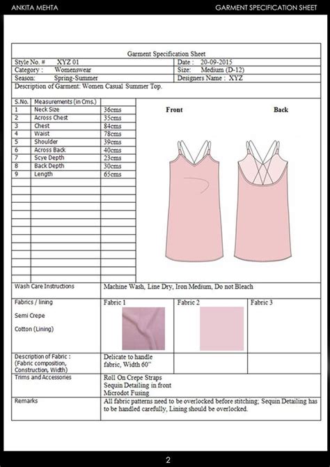 On the spec sheet, it is commonly denoted in millimetres. dress spec sheet - Google Search | Garment manufacturing ...