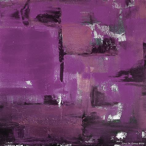 Abstract In Purple Painting By Gina De Gorna Pixels