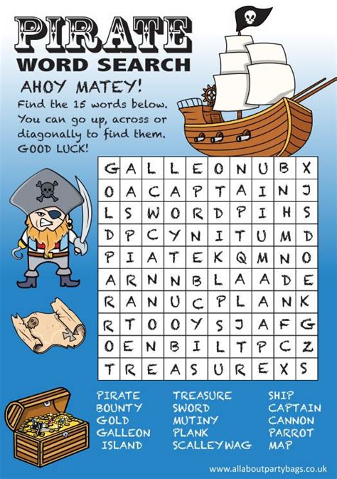 pirate word search