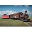Old Vintage Railroad Train At 1880 Town In South Dakota A