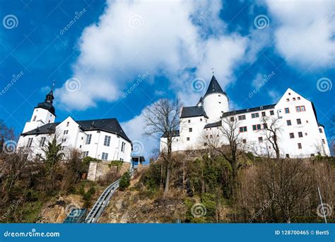 Castle In Schwarzenberg In The Erzgebirge Saxony Germany Stock Image
