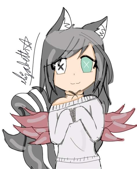 Esto es genial puedes hacer amigos y jugar compañía. dibujo de gacha life (que firma tan fea xd) | Arte Anime Amino Amino