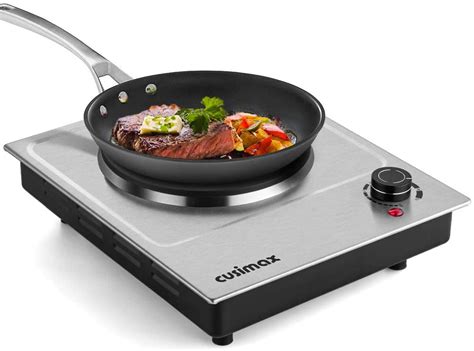 Cusimax 1800w Ceramic Electric Hot Plate For Cooking Dual Control