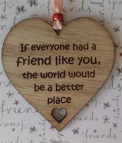 Personalised Best Friend T Friendship Heart Wooden Plaque Etsy Uk Friendship Ts Diy