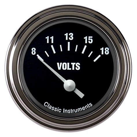 Classic Instruments Hr30slf Hot Rod Series 2 18 Voltmeter 8 18 V