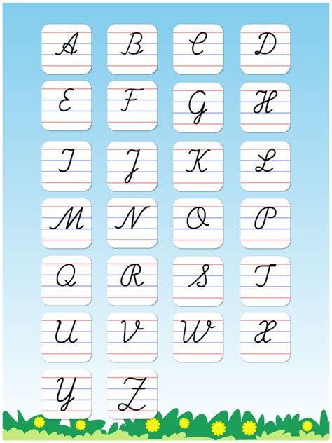 Font generator will convert your text letters using symbol font. Cursive Writing Capital letters : Kids learn to write ...