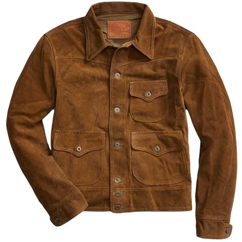 Rrl By Ralph Lauren Roughout Suede Jacket 782871510001