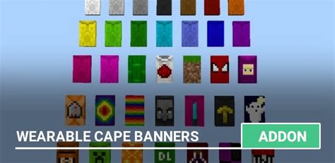 Mod Wearable Cape Banners For Minecraft Pe