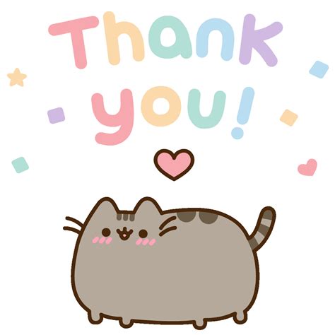 Cat Thank You Sticker By Pusheen For Ios And Android Giphy