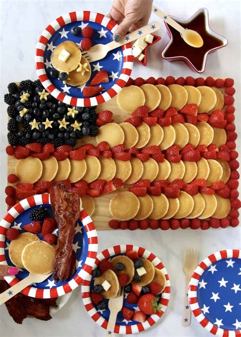 American Flag Pancake Board The BakerMama